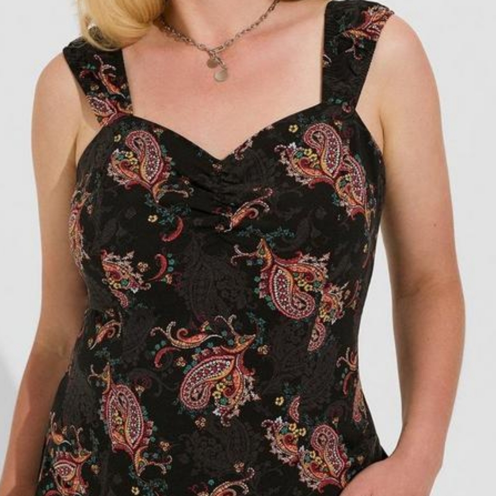 Torrid Challis Smocked Crop Top Size 2x NWT